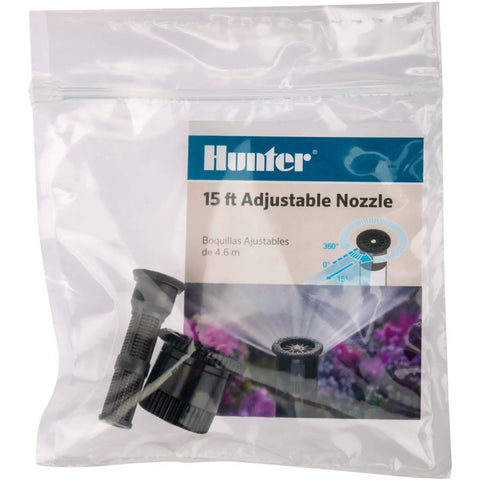 Adjustable Spray Nozzle With 0 To 360 Degree Arc And 15 Ft Radius Delivers Precise Pop Up Sprinkler Performance For Lawn And Landscape Irrigation With Even Coverage And Water Savings No Fuss Setup in packaging.