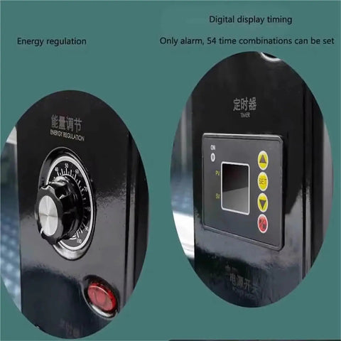 Heavy Duty No Mess Smooth Cure Uv Led Curing Lamp With 365nm 395nm 405nm Dials for energy regulation and timer settings.