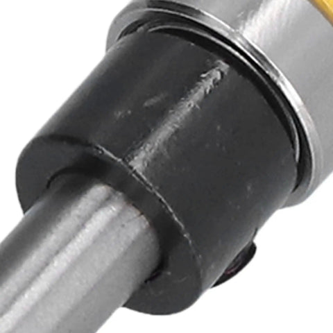Close-up of Rugged Round Nose Bit Made From Hardened Carbon Steel With PTFE Coating for CNC cutting.