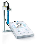 PH700 Benchtop pH Meter with 0.01 pH Accuracy auto calibration and 3 in 1 pH/temp electrode on lab counter