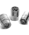 Torque Wrench Multiplier Lug Nut Remover Set sockets 17mm 19mm 21mm for 1/2 inch drive; heavy-duty chrome finish; for cars and trucks