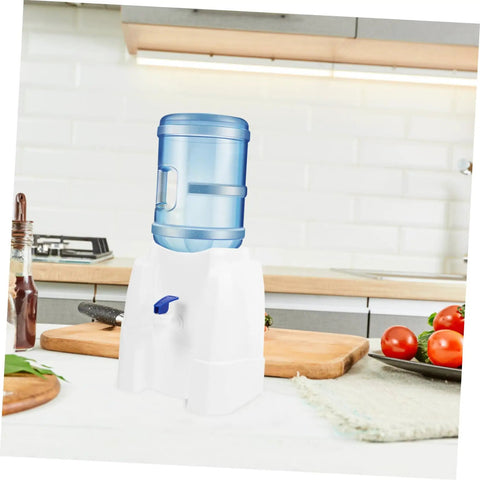 Portable Water Dispenser And Compact Bucket Holder Faucet For Outdoor Camping And RV Use on kitchen countertop