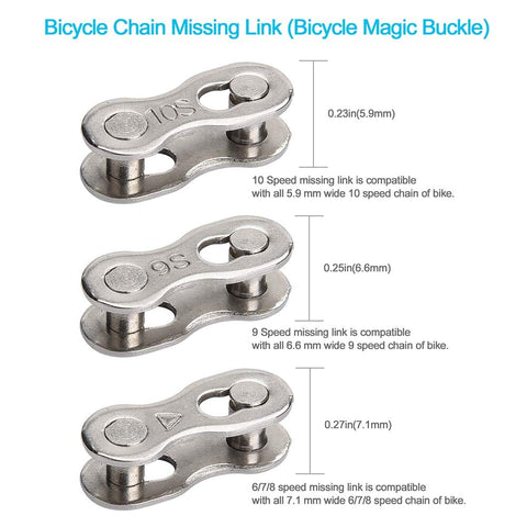 Bike Chain Repair Tool Kit With Link Pliers Chain Breaker Splitter 6 Pairs Missing Links Master Link Remover And Connector Kit For On The Go Maintenance