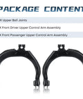 Front Upper Control Arm And Ball Joint Replacement Kit For Chevy Trailblazer GMC Envoy Buick Rainier Oldsmobile Bravada Saab 9-7x Four Piece Set beefed-up front end suspension upgrade, 2 upper control arms and 2 ball joints