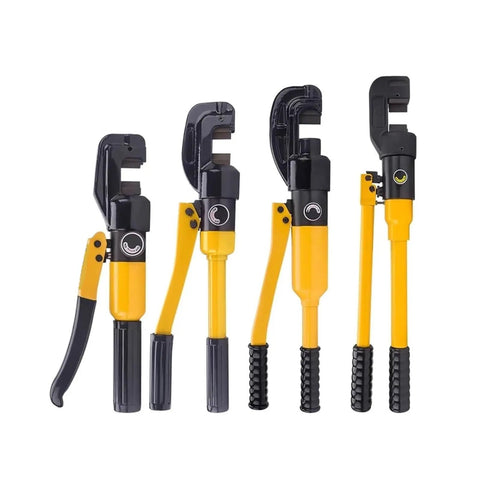 Heavy Duty Hydraulic Scissors Cutting Machine Portable Rebar Shear 6T To 13T Manual Steel Bar Cutter set of five handheld tools for construction.