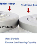 Close-up of Heavy Duty Tabletop Lazy Susan Base With 360 Degree Rotating Ball Bearing Aluminum Alloy Swivel Platform showing design comparison.
