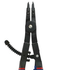 Snap Ring Pliers Set 2 Piece External And Internal Circlip Pliers with Straight Tips shown upright