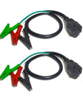 HVAC Tools Kit Accessory Adapter Cord For Circuit Breaker Finder And Vacuum Pump, Heavy Duty Alligator Clips Included