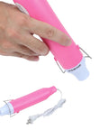 DIY Heat Gun For Crafting And Home Projects, 110V 300W Handheld Hot Air Tool, pink design with stand and 3.28ft cable