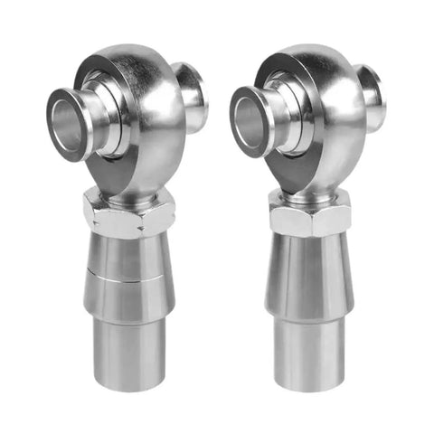 Premium 3/4 Inch Heim Joint Rod Ends 2 Pack, chrome steel, precision threads for steering linkage and suspension builds.