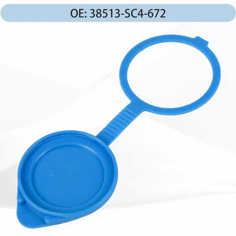 Windshield Washer Fluid Reservoir Cap Compatible With Acura MDX RDX ILX Honda Civic Odyssey CRV Accord And More Durable Replacement Cap For Leakproof Fill No Fuss Install, blue plastic