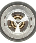 Built Tough Direct Fit Engine Coolant Thermostat For Mitsubishi Eclipse Galant Outlander top view showing detail of metal and rubber components.