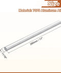 Round Aluminum Rod 18mm Diameter, 11 Inch Length, 7075 Aluminum Bar Stock for Lathe Projects, DIY Crafts, Heavy Duty Industrial Use, Built to Last, Corrosion Resistant Aluminum Rod, 280mm silver rod