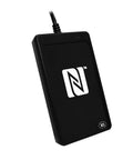 Black USB NFC Go To Reader And Writer For Windows Mac Linux With PC Linked Peer To Peer And Card Emulation NFC Forum Certified Supports ISO 14443 MIFARE FeliCa And All NFC Tags 18092 device