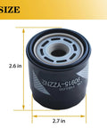 Premium Engine Oil Filter For Toyota And Lexus Cars Replacement 90915 YZZN2 With 6 Pack size dimensions 2.6x2.7 inches