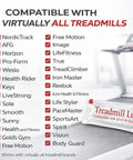 Silicone Treadmill Lubricant For Belt, Easy Apply Formula Keeps ICON Treadmills Running Smooth And Quiet shown on treadmill