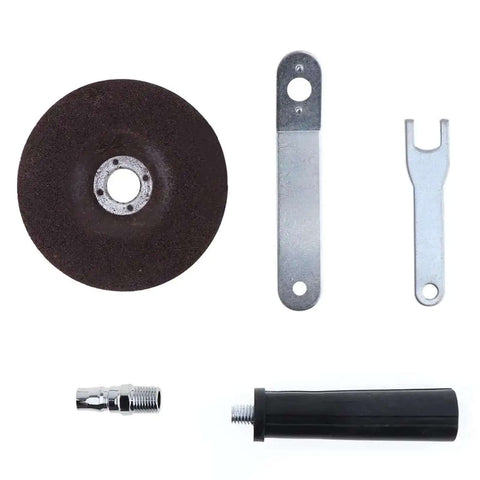 Components of 4 Inch Pneumatic Angle Grinder High Speed Polisher And Air Grinding Tool With Disc For Polishing And Cutting