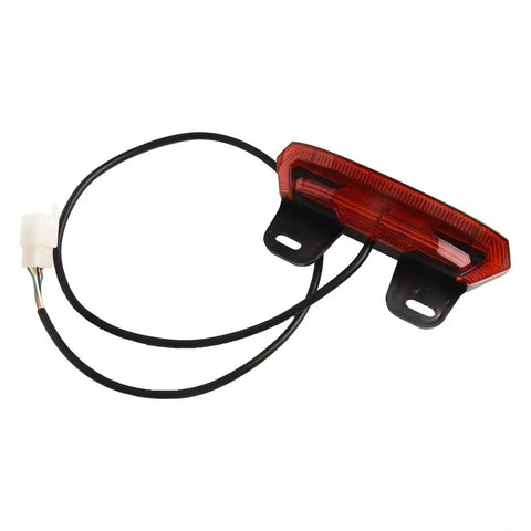 Ultra Bright 12V E Bike Taillight With Turn Signals And Brake Function For Night Rides Enhanced Safety System Reduces Accident Risk, red ABS rear light with cable
