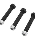 Heavy Duty Trailer Shackle Bolt Kit With Greasable Suspension Screws, 14-Piece 9/16 X 3 Inch M11 X 1.25 Set For Leaf Spring Hangers And 2000 To 7000 Lb Axles, black bolts