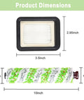 Dimensions of filter and brush roll from Eight Pack Replacement Parts For CrossWave Pet Pro 2306A And CrossWave 1785 Series Vacuum Cleaner.