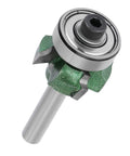 Premium 4 Teeth Tungsten Steel Router Trimmer Bit For Smooth Woodworking, 1/4 Inch shank, designed for rounding edges.