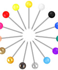 Super Dope 810 Piece Assorted Color Map Push Pins With Heavy Duty Stainless Steel Needles And Vivid Plastic Balls in various colors.