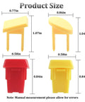 Built Tough Safety Switch Keys For Garage Power Tools And Workbench Rigs Four Piece Lockout Kit showing yellow and red keys with sizes