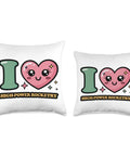 High Power Rocketry Throw Pillow I Heart High Power Rocketry Double Sided Print 100 Percent Polyester Fabric Cushion Home Decor