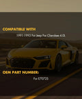 Yellow sports car on road, compatible part for 1991-1993 Jeep Cherokee 4.0L, OEM part number E7072S