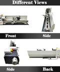 Lgxenzhuo Rc-210e Precision Metal Lathe With Dual Dual Chucks And Taper Mt5 Mt2. Different angles showing front, side, and back views.