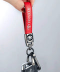 Genuine Leather Car Keychain For Toyota Avalon RAV4 Prius Camry Highlander Slick Yet Durable Zinc Alloy Metal Soft Leather Fade Resistant