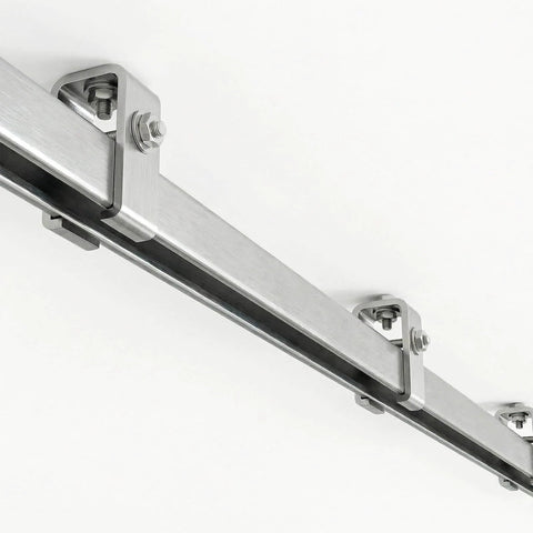 Industrial Grade 12 Gauge Strut Channel Trolley Track One And Five Eighths Inch Wide Four Point Eight Foot Long Galvanized High Zinc Coating
