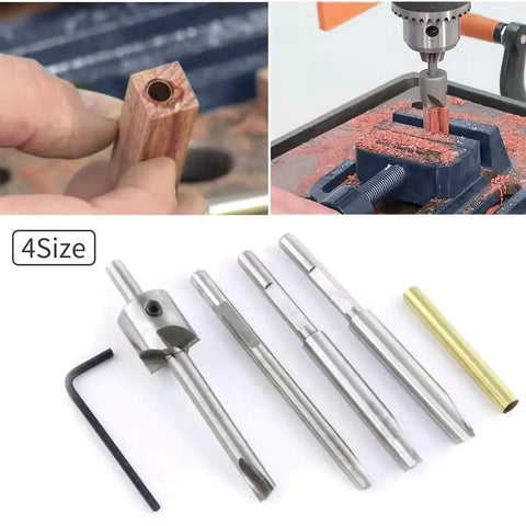 7 Piece Pen Barrel Trimming Set With Three Eighths, Seven Millimeter, Eight Millimeter, Ten Millimeter Pilot Shafts and tools
