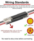 Double Wire Plug In Connector With Locking Buckle No Tools Needed Quick Clip Fasteners for Strip Lights and Model Kits