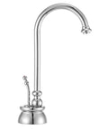 Calorah One Handle Hot Water Dispenser Faucet, 10 Inch, Polished Chrome, Instant Near Boiling Water With Auto Off Safety Lever