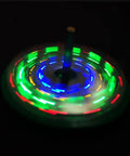 Hands On Soldering Practice Kit For Beginners And Hobbyists, Electronics Training Board With Rotation Activated Vibration Switch And LED Demo showing rotating LEDs in motion