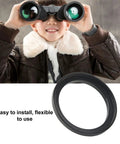 Child with binoculars above M42 To M48 Ring Adapter M42x0.75 Male To M48x0.75 Female Aluminum Alloy Step Up Ring for filters.