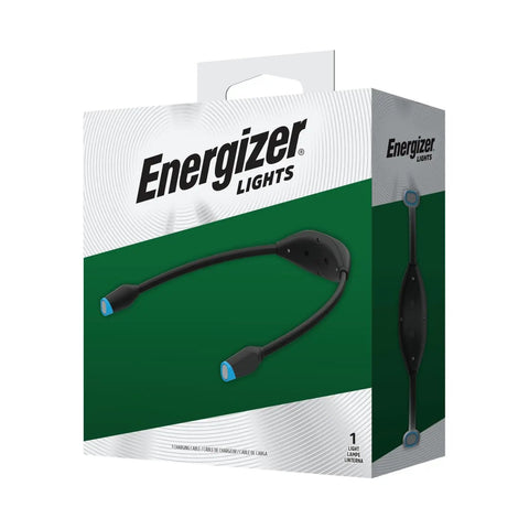 Rechargeable Neck Light With USB Charging, Flexible Hands Free LED Reading Lamp in packaging, adjustable brightness 100 lumens