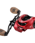 Red Beast Mode Baitcasting Reel With 8.1 To 1 Gear Ratio, Magnetic Braking, 9 Plus 1 Ball Bearings, Anti Corrosion Finish