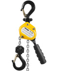 Go To Handheld Mini Lever Chain Hoist Half Ton 10 Foot G80 Alloy Steel Chain Rugged Brake Heavy Duty Lifting Tool Yellow