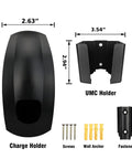 Charging Cable Holder With Chassis Bracket For Tesla Model 3 Model Y Model X Model S, wall mount dimensions and components layout