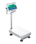 Badass Heavy Duty Floor Checkweighing Scale With Built Like A Tank Industrial Build, sleek stainless steel platform, digital display.