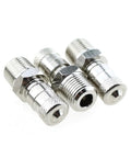 3 Piece Copper Nickel Plated Shock Absorber Valve Kit For 1/8-27 Threads, Must Have Universal Gas Valve For Car Wheels