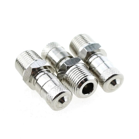 3 Piece Copper Nickel Plated Shock Absorber Valve Kit For 1/8-27 Threads, Must Have Universal Gas Valve For Car Wheels