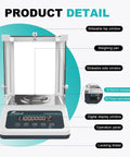 Top Notch Lab Grade Digital Analytical Balance With Auto Internal Calibration 0.1 Milligram Sensitivity RS232 Port
