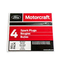 Box of Motorcraft SP479 spark plugs for Yellow Ignition Coil Pack Set Of 10 DG508 Curved Boot For Motorcraft Spark Plug SP479