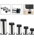 Adjustable Stainless Steel Furniture Legs 4 Pack for Tables Cabinets and Sofas with Screws Replacement Metal Foot Hardware