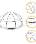 Heavy Duty Screw Mount Fire Sprinkler Guard Cage Shield, 6.49 inch metal frame for sprinkler protection, impact resistant cover.