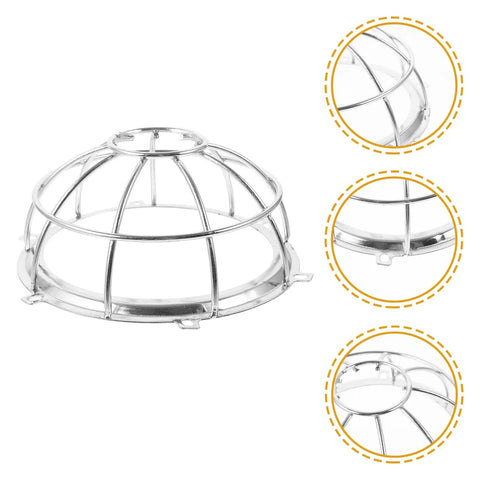Heavy Duty Screw Mount Fire Sprinkler Guard Cage Shield, 6.49 inch metal frame for sprinkler protection, impact resistant cover.