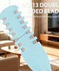 Close-up of 6CR13 double-sided blade for 2-In-1 Nasal Hair Cutter With Double Sided Nose Hair Knife For Men And Women